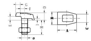 Elevator Rail Guide Clips T Clamps Rail Clips Advance Group