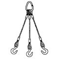 3-leg wire rope slings