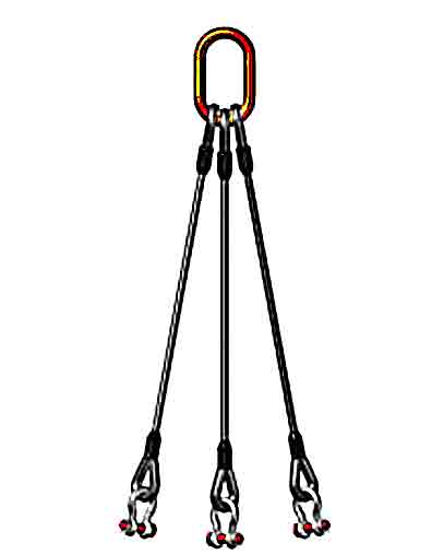 3-leg wire rope slings