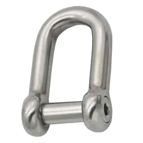 DIN-shackle with slotted pin