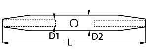 pipe turnbuckle body diagram