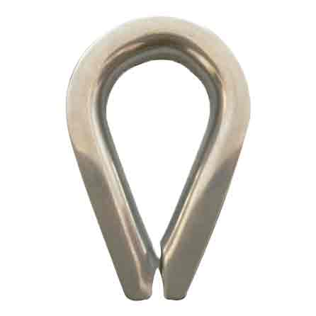 Wire Rope Eyelet Thimble in A4 (T316) Marine Grade Stainless Steel - 4 mm