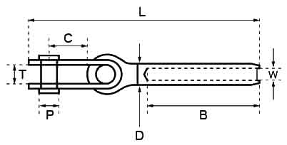 Swage Toggle Terminal diagram