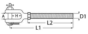 Threaded Fork Terminal Diagram