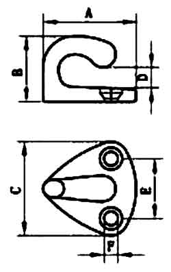 Boat Deck Fender Hook Specifications