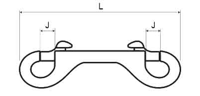 Double End Bolt Snap Hook, Double Slide Bolt Snaps