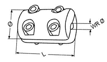 Heavy Duty Wire Rope Ring Clamp Diagram