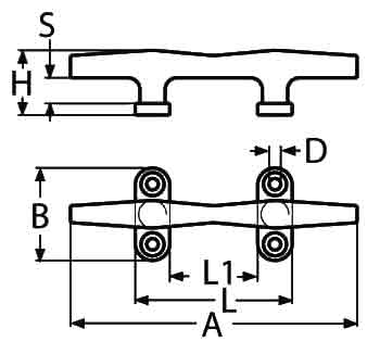 Hollow Base Cleat Diagram