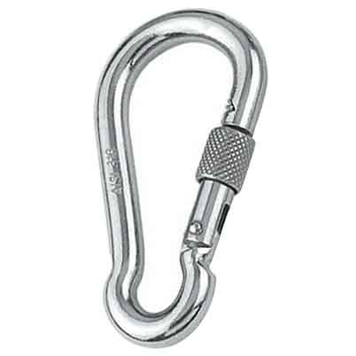 Stainless Steel Carabiner With Screw Nut