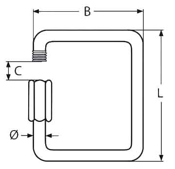 Square Quick Link Diagram