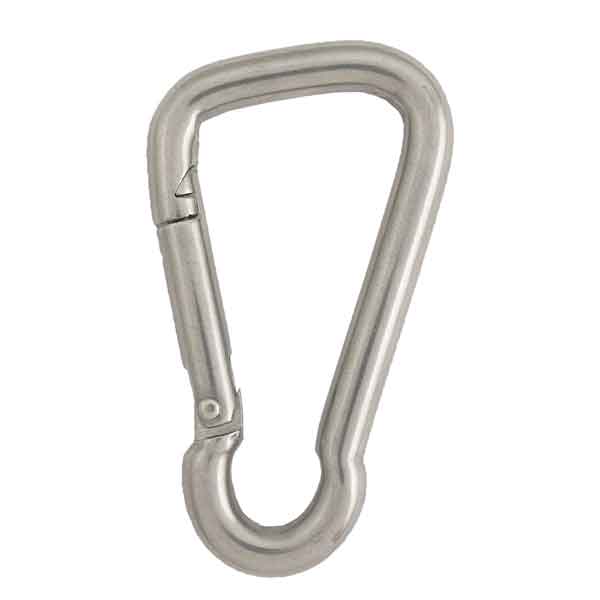 Stainless Steel Spring Snap Hook Carabiner Link Grade Heavy Duty Stock  Photo - Image of heavy, karabiner: 129808594