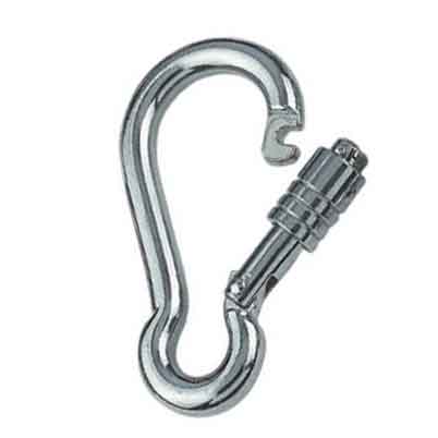 carabiner hook with self lock nut