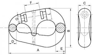 Pear Shackle|Pear Shaped Anchor Joining Links|Kenter Shackle - Advance ...