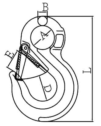 G80 Eye Slip Hook Diagram