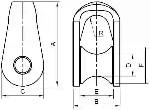 Mandal Fairlead Shackles